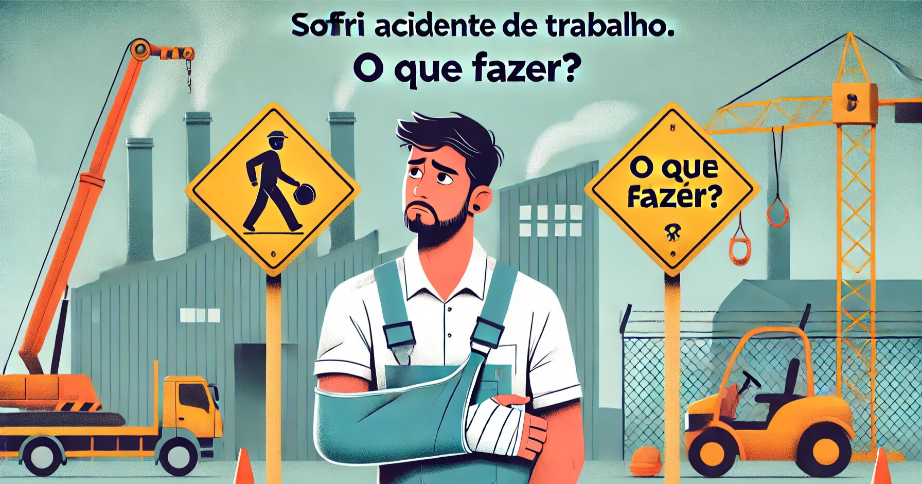 trabalhador que sofreu um acidente de trabalho e precisa saber o que fazer