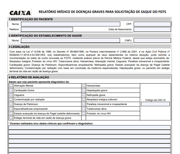 Relatório Médico de Doenças Graves