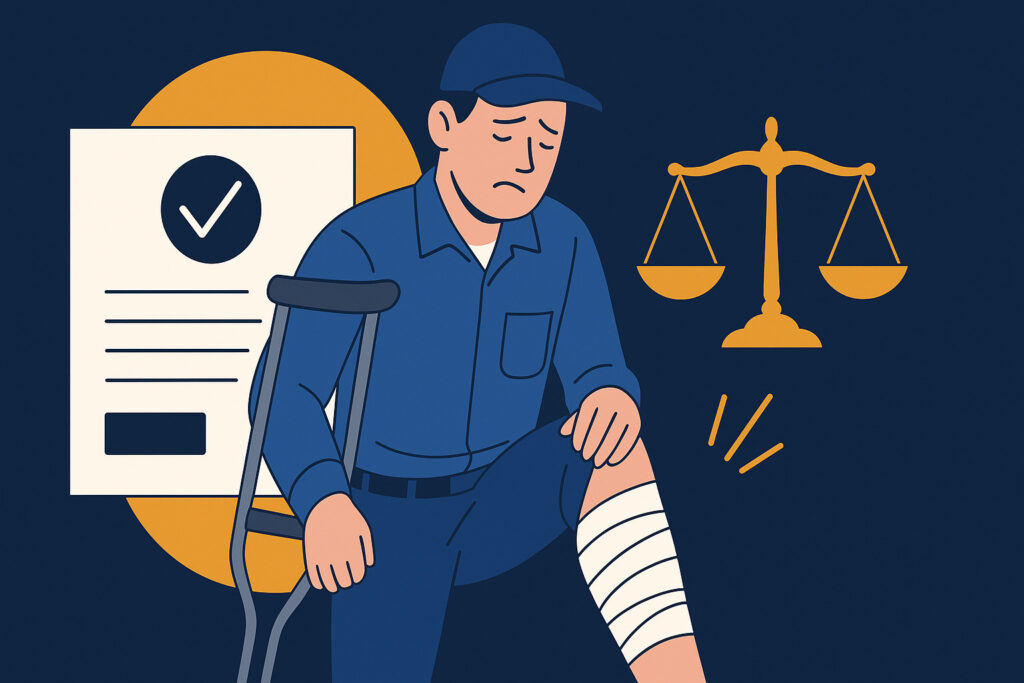 trabalhador acidentado se perguntando o Que é a Estabilidade por Acidente de Trabalho?