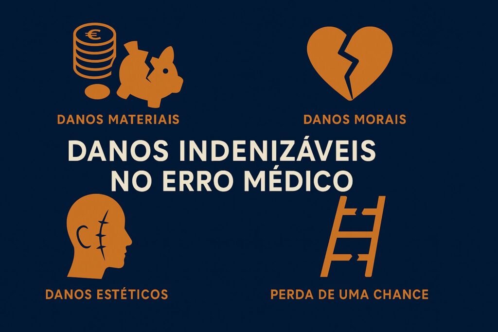 Tipos de Danos Indenizáveis por erro médico
