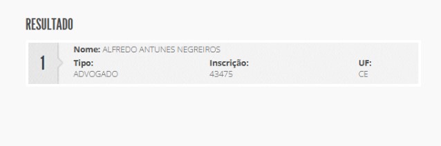 inscrição oab advogado alfredo antunes negreiros