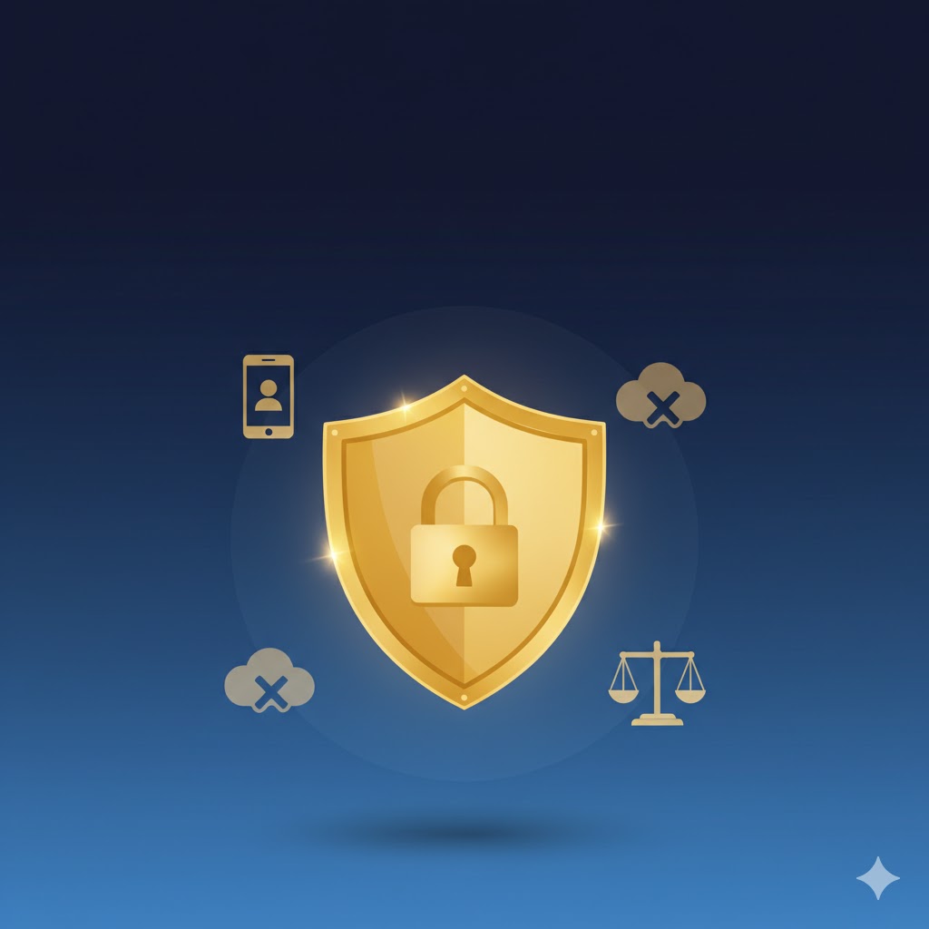 Ilustração de escudo de proteção digital representando como remover conteúdo sexual da internet com amparo legal