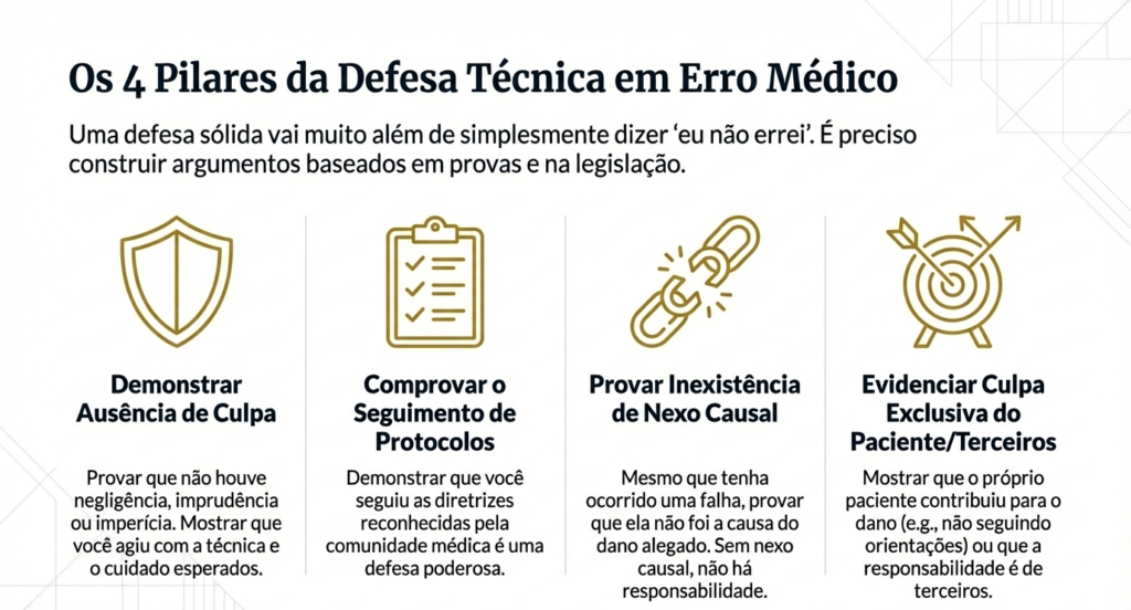 Ilustração de Quais As Principais Estratégias De Defesa Em Processos Por Erro Médico