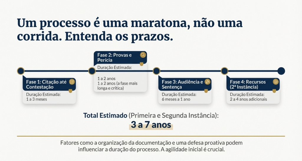 Respostas ilustrativa para Quanto Tempo Dura Um Processo Por Erro Médico?