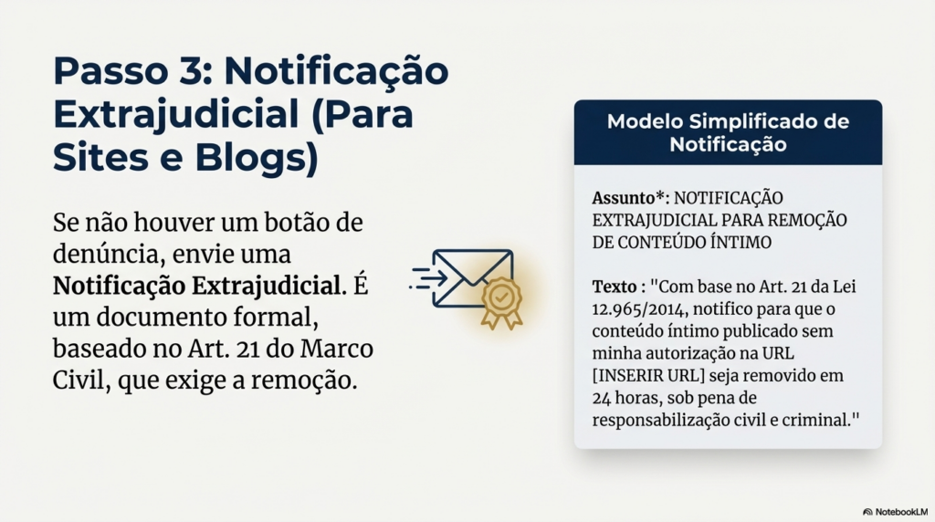 Envie notificação extrajudicial (modelo pronto)
